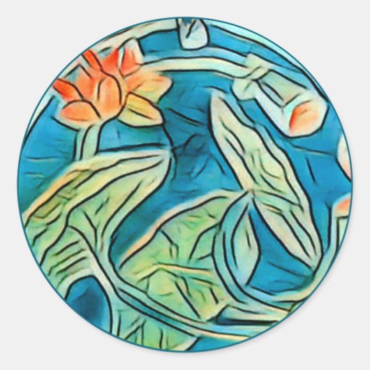 Lily Pond Sticker (Voorkant)