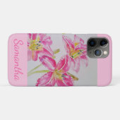 Lily Roze Waterverf Schilderen Meisjes Liles Case-Mate iPhone Case (Achterkant (horizontaal))