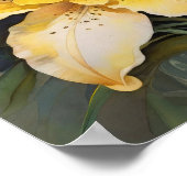Lily’s Luminance - Bloemen Digitale Kunst Poster (Hoek)