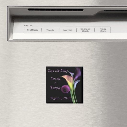 Lily Save the Date Magnet (Insitu (Vaatwasser))