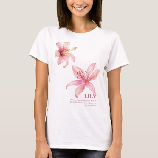 Lily schijnt  t-shirt (Voorkant)