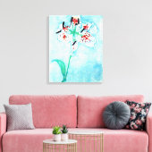 Lily, schilderij van Piet Mondrian Canvas Afdruk (Insitu (Woonkamer))