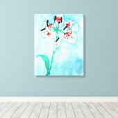 Lily, schilderij van Piet Mondrian Canvas Afdruk (Insitu (Houten vloer))