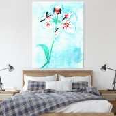 Lily, schilderij van Piet Mondrian Canvas Afdruk (Insitu (Slaapkamer))