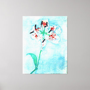 Lily, schilderij van Piet Mondrian Canvas Afdruk