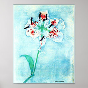 Lily, schilderij van Piet Mondrian Poster