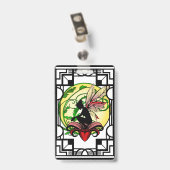 Lily Shadow Fairy Badge (Achterkant met clip)