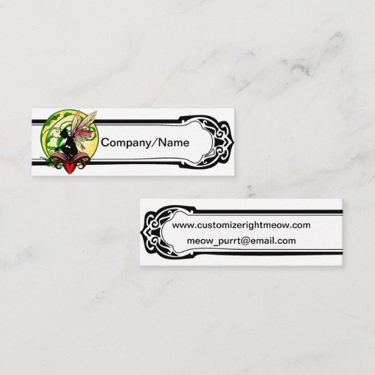 Lily Shadow Fairy Mini Visitekaartje (Voorkant / Achterkant)