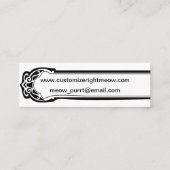 Lily Shadow Fairy Mini Visitekaartje (Achterkant)