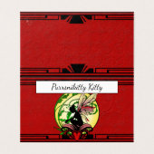 Lily Shadow Fairy Visitekaartje (Buitenkant ongevouwen)