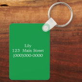 Lily Sleutelhanger (Achterkant)