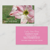 Lily 'Stargazer', Orientale leugens, Floristry Visitekaartje (Voorkant / Achterkant)