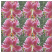 Lily Stargazer Paarse Flower Stof (Swatch)