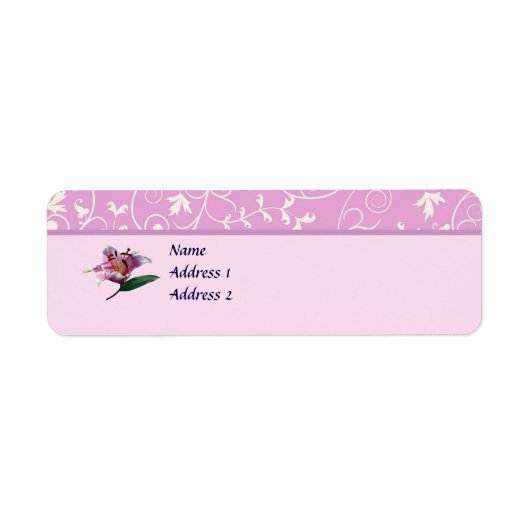 Lily Stargazer Profiel Save the Date Etiket (Voorkant)