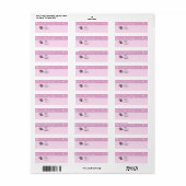 Lily Stargazer Profiel Save the Date Etiket (Full Sheet)