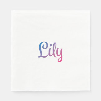 Lily Stylish Cursive Servet