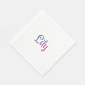 Lily Stylish Cursive Servet (Hoek)