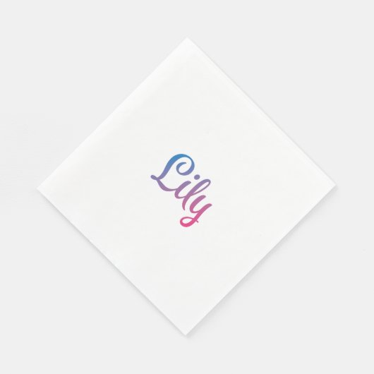 Lily Stylish Cursive Servet (Hoek)