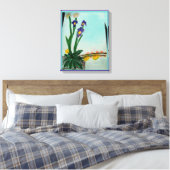 Lily symmetrische opstelling canvas afdruk (Insitu (Slaapkamer))