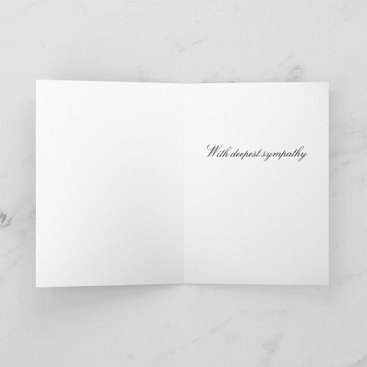 Lily Sympathy Greeting Card Kaart (Binnen)