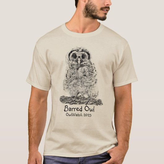 Lily the OwlWatch Owl - 2023 T-shirt (Voorkant)