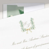 Lily Valley Faux Gold formele traditionele bruilof Kaart