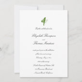 Lily Valley informele elegante verfijnde bruiloft Kaart (Voorkant)