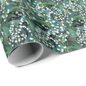 Lily Valley naadloze patroon achtergrond Cadeaupapier (Rol Hoek)