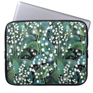 Lily Valley naadloze patroon achtergrond Laptop Sleeve