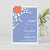 Lily van de Paarse lente in Valley Kaart (Staand voorkant)