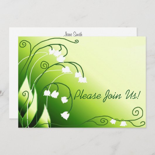 Lily van de uitnodiging tot weddenschap in Valley (Voorkant / Achterkant)