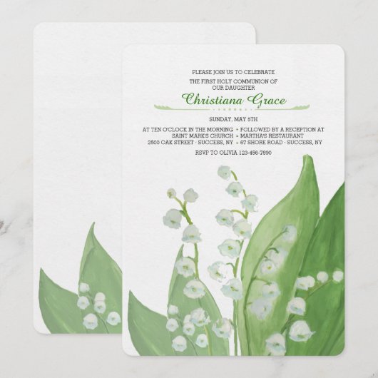 Lily van de uitnodiging van de vallei (Voorkant / Achterkant)