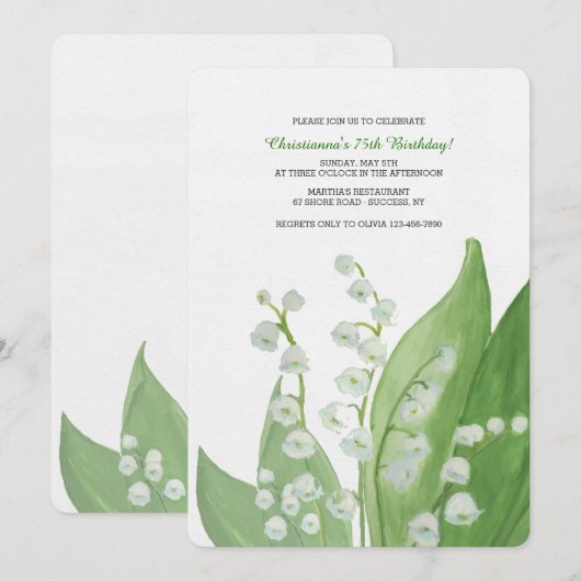 Lily van de uitnodiging van de vallei (Voorkant / Achterkant)