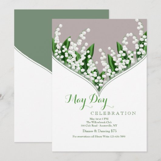 Lily van de uitnodiging van de vallei (Voorkant / Achterkant)