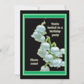 Lily van de uitnodiging van de Valley Birthday Par (Voorkant)