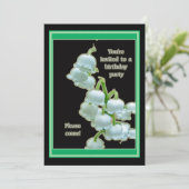 Lily van de uitnodiging van de Valley Birthday Par (Staand voorkant)