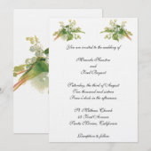 Lily van de uitnodiging voor het huwelijk van Vall (Voorkant / Achterkant)