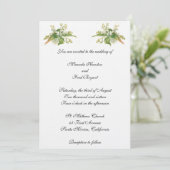 Lily van de uitnodiging voor het huwelijk van Vall (Staand voorkant)