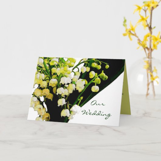 Lily van de uitnodiging voor het huwelijk van Vall (Gele Bloem)