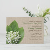 Lily van de uitnodiging voor het huwelijk van Vall (Staand voorkant)