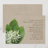 Lily van de uitnodiging voor het huwelijk van Vall (Voorkant / Achterkant)