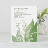 Lily van de uitnodiging voor het huwelijk van Vall (Staand voorkant)