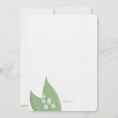 Lily van de uitnodiging voor het huwelijk van Vall (Achterkant)