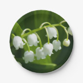 Lily van de vallebloem papieren bordje (Voorkant)