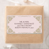 Lily van de vallei - adreslabel leeg etiket (Insitu)