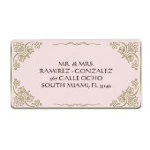 Lily van de vallei - adreslabel leeg etiket (Voorkant)