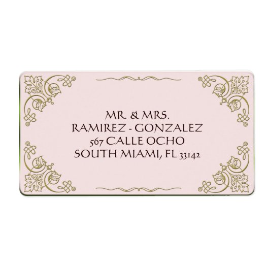 Lily van de vallei - adreslabel leeg etiket (Voorkant)