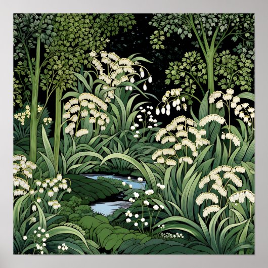 Lily van de Vallei Art Print (Voorkant)