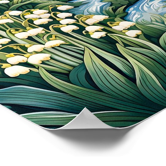 Lily van de Vallei Art Print (Hoek)