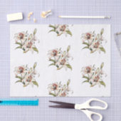 Lily van de vallei. Bloeiende oranje leliestam Tissuepapier (Craft)